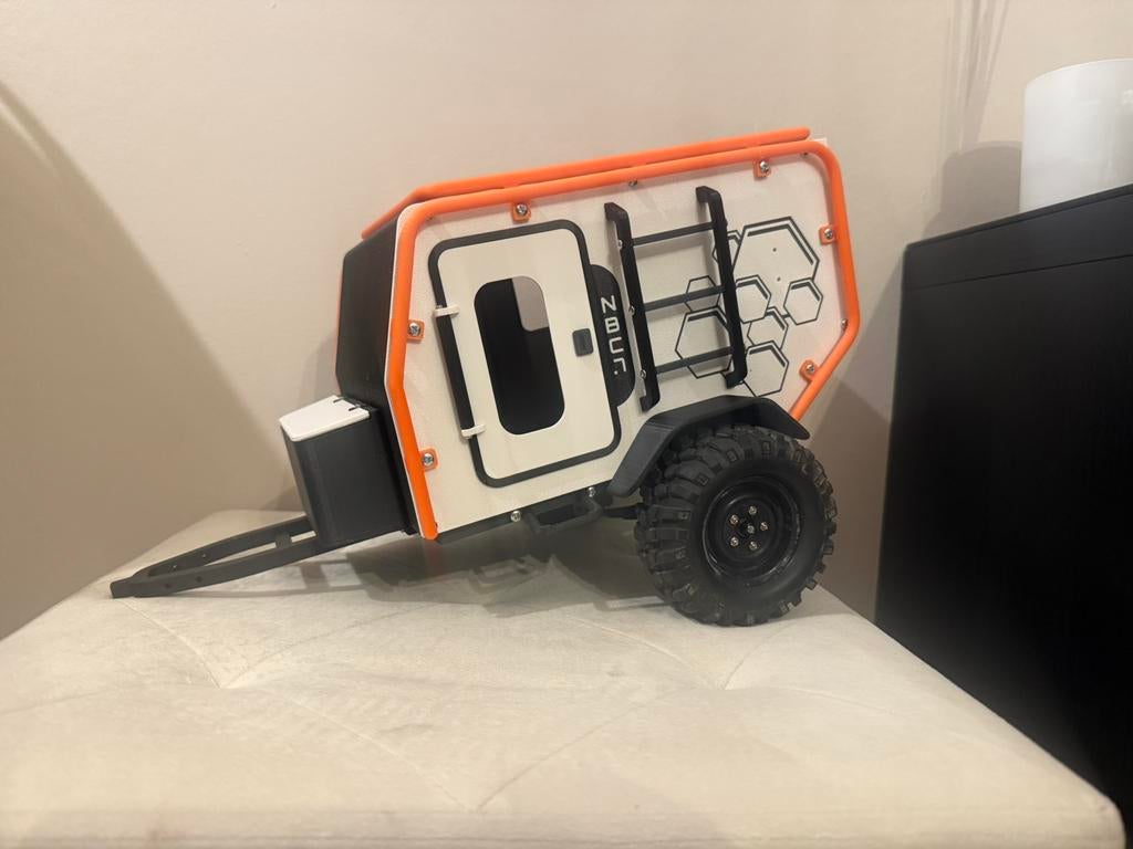 Trailer 3D geprint voor crawlers 1/10, Ophalen of Verzenden, Nieuw, Overige schalen, Onderdeel