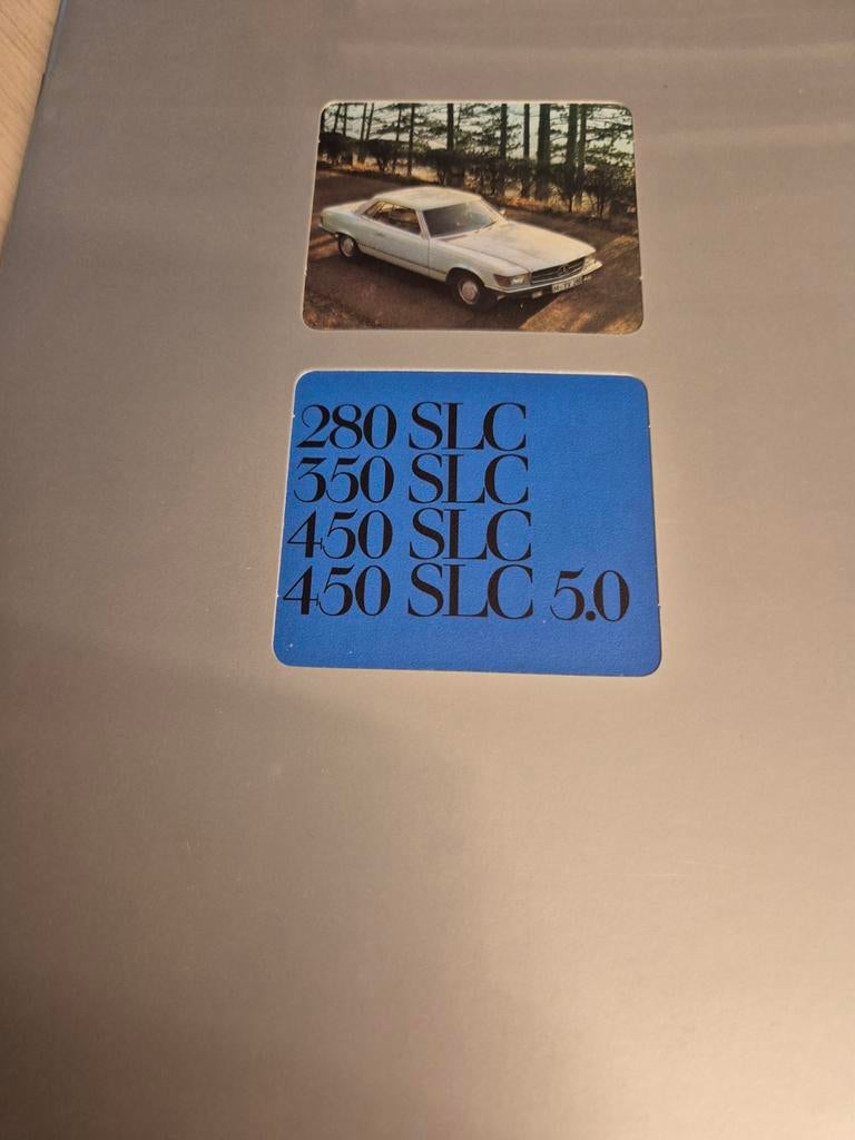 1979 nieuwstaat folder Nederlands Mercedes 450 SLC 5,0 280SL, Ophalen of Verzenden, Nieuw, Mercedes