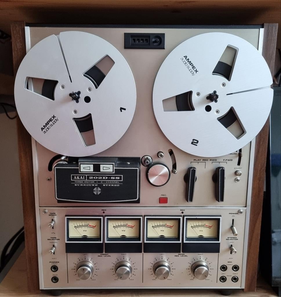Akai SS-202D vintage 4 sporen QUADRAPHONIC bandrecorder, Ophalen of Verzenden, Bandrecorder