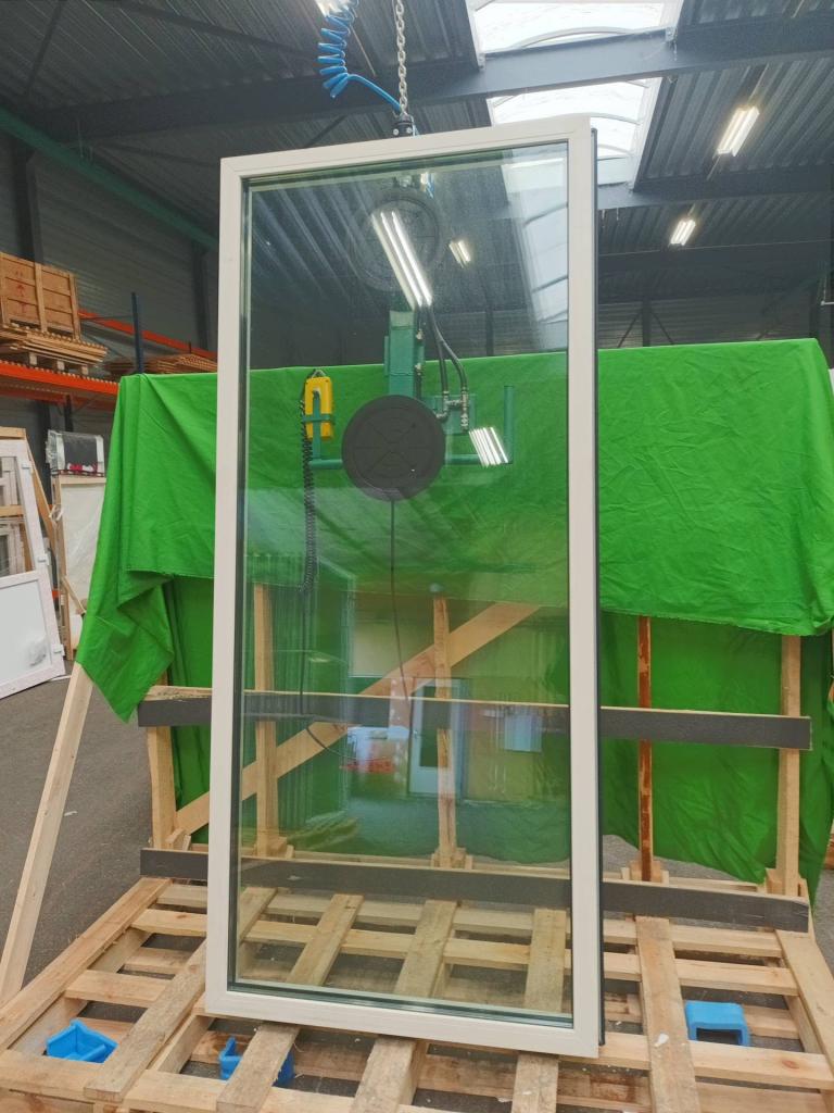 Kunststof Vast kozijn b109,6 x h246,9 cm  Wit  -2160-, Doe-het-zelf en Verbouw, Kozijnen en Schuifpuien, Kunststof, Raamkozijn