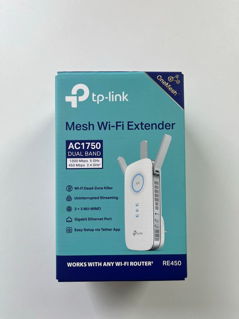 TP-Link Mesh Wi-Fi Extender RE450 AC1750, Ophalen, Gebruikt