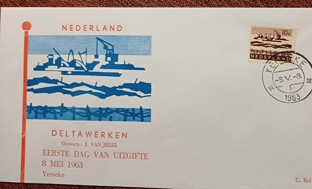 Nederland speciale uitgave fdc 1963, Ophalen of Verzenden, Nederland