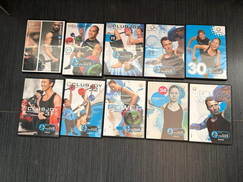 10 x Club joy power instructie dvd / cd 26-35, Cursus of Instructie, Alle leeftijden, Ophalen of Verzenden, Gebruikt