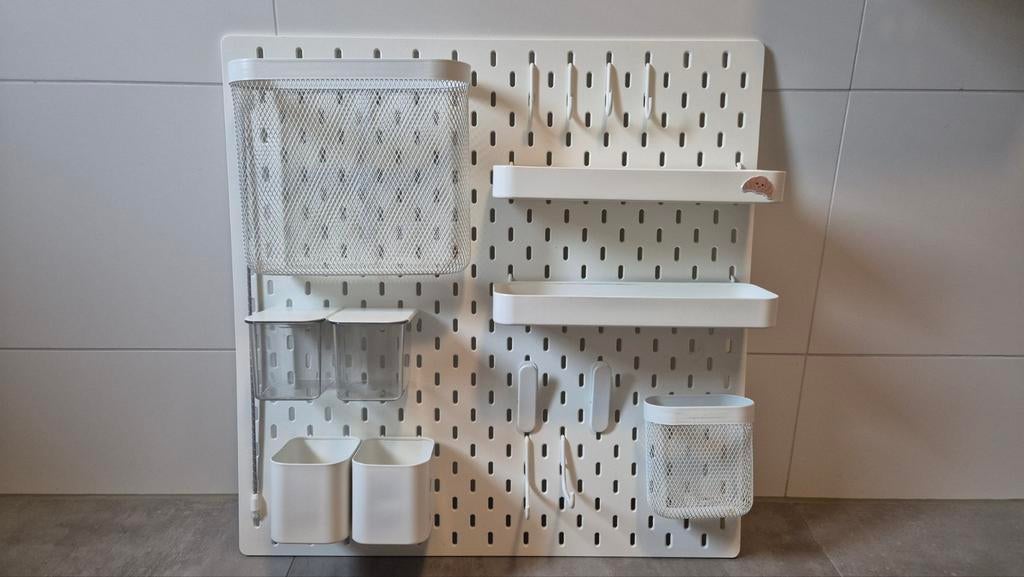 IKEA SKÅDIS ophangbord compleet met accessoires, Ophalen