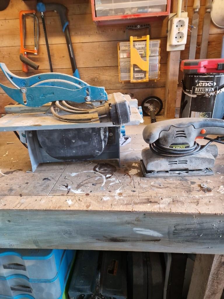 Elektriche plavuizen snijder en vlakschuurmachine, Ophalen, Gebruikt, Minder dan 600 watt, Vlakschuurmachine