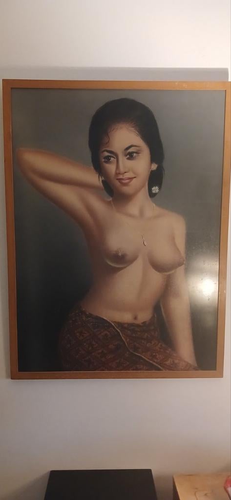 Schilderij van een naakte vrouw € 125,00, Ophalen