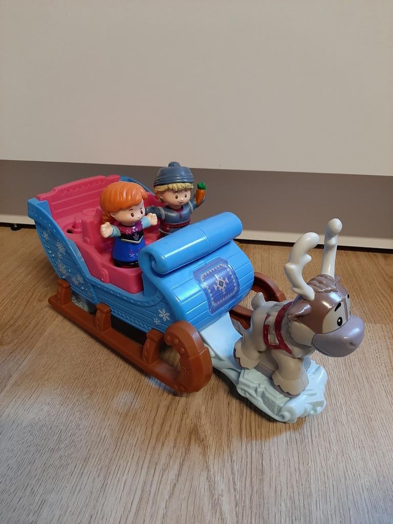 Little people frozen slee met Anna, kristoff en sven, Ophalen of Verzenden, Beeldje of Figuurtje