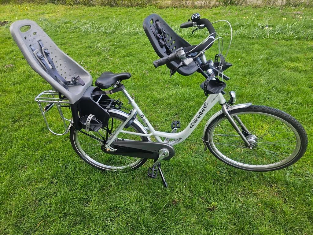 Gazelle bloom moederfiets incl zitjes, 2 zitjes, Zo goed als nieuw, Gazelle, 56 cm of meer