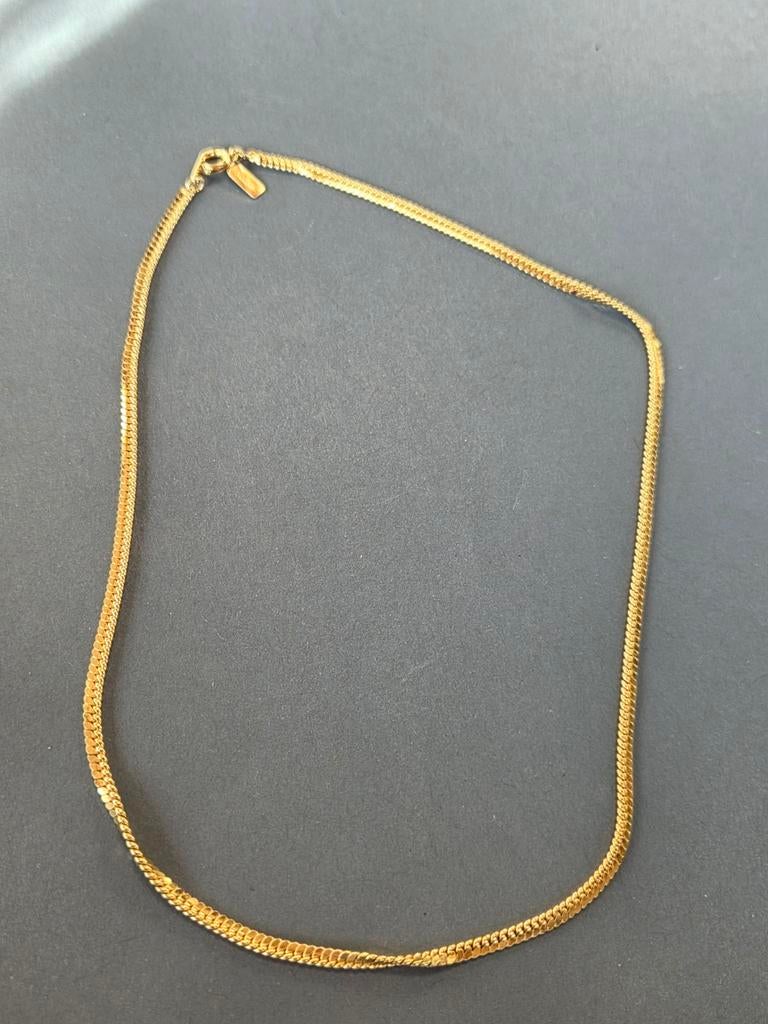 oude goldtone ketting comtessa, Verzenden, Zo goed als nieuw, Goud, Overige materialen