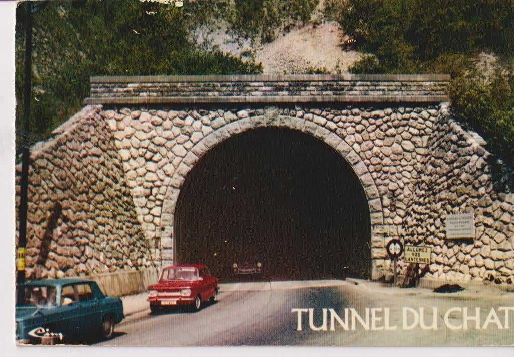 Frankrijk, Le Bourget, Tunnel Du Chat met auto's NSU Prinz, Verzamelen, Ophalen of Verzenden, 1960 tot 1980, Gelopen, Frankrijk