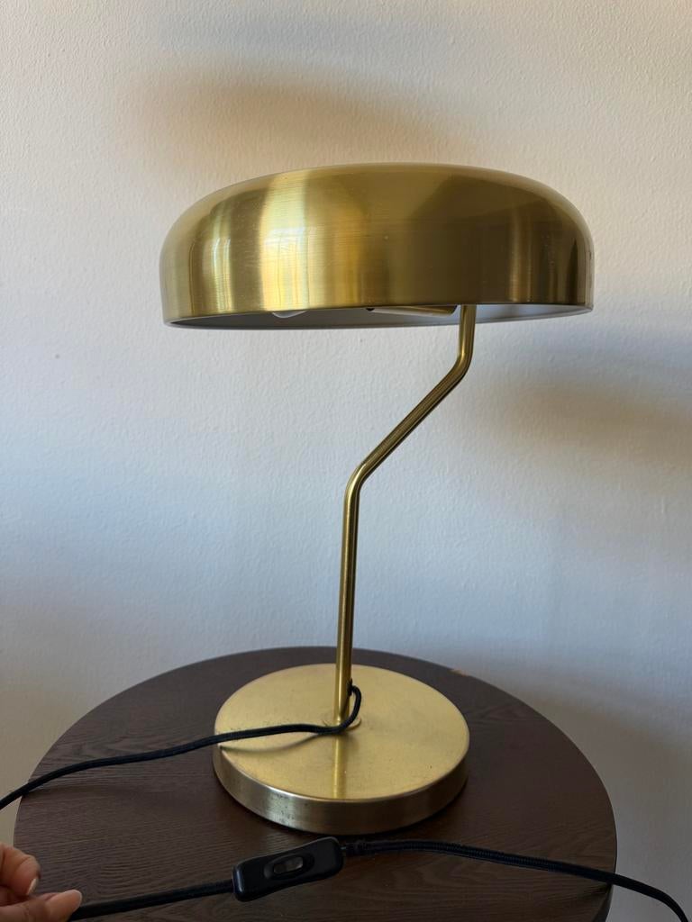 Dutchbone Tafellamp Goud - Stijlvolle Verlichting, Huis en Inrichting, Lampen | Tafellampen, Ophalen, Zo goed als nieuw, Metaal