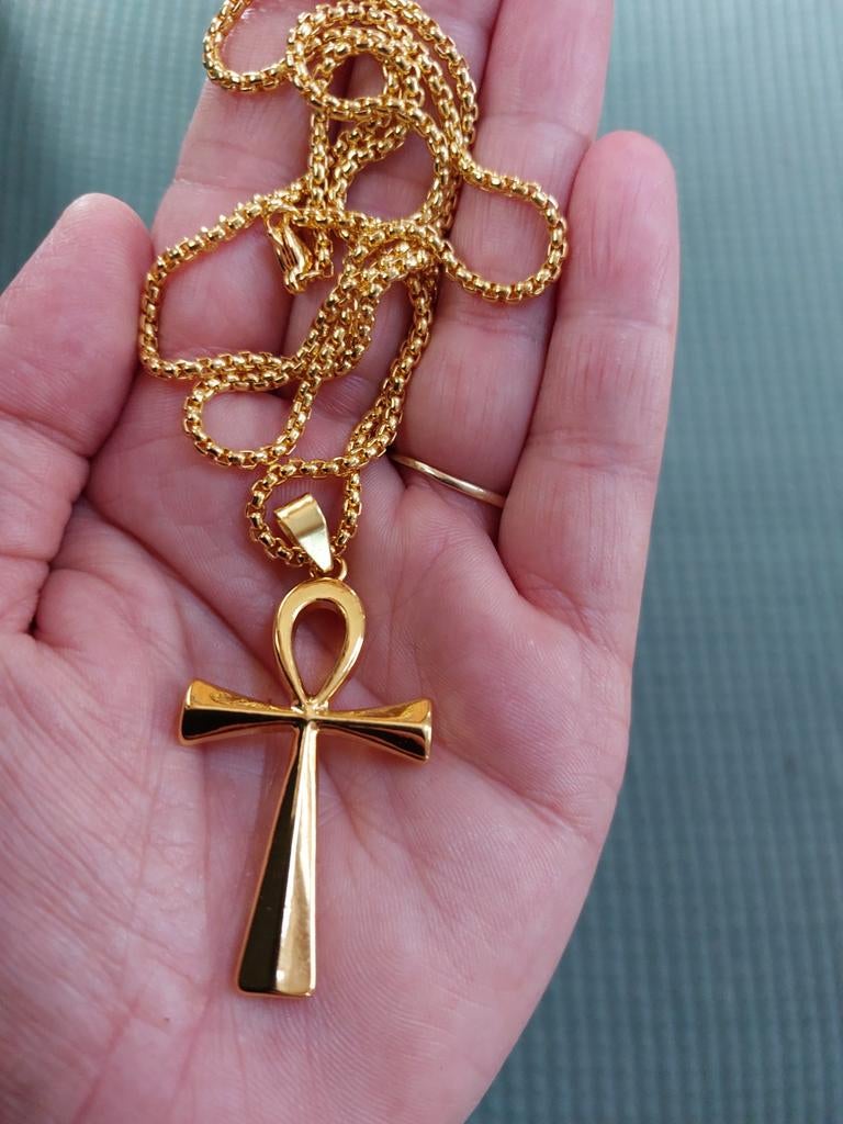 Ankh ketting Unisex, Verzenden, Nieuw, Overige materialen