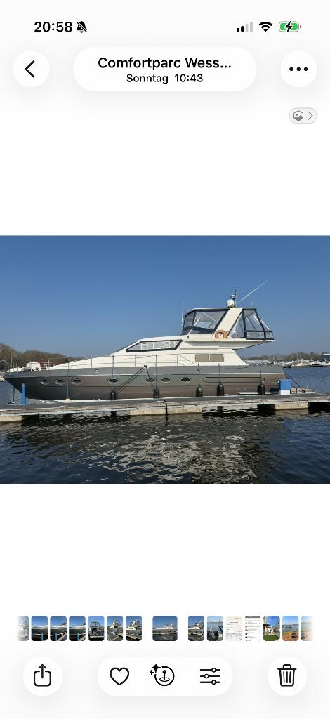 Italcraft 58. Sauna. Inzahlungnahme möglich, Watersport en Boten, Motorboten en Motorjachten, 50 pk of meer, Diesel, Ophalen of Verzenden