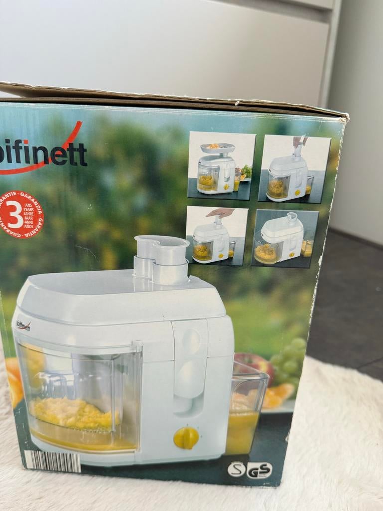 Bifinett sapcentrifuge 450W - Nieuw in doos, Ophalen of Verzenden, Nieuw, Elektrisch, Sapcentrifuge