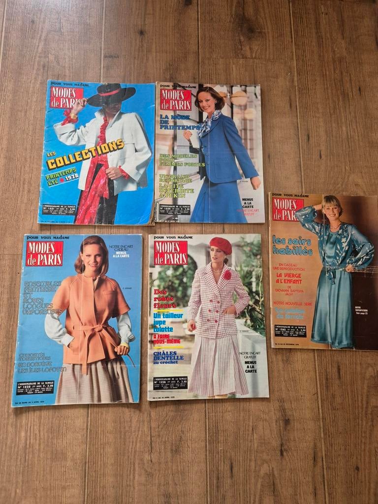 Mode de Paris tijdschriften met patronen 1978, Ophalen of Verzenden