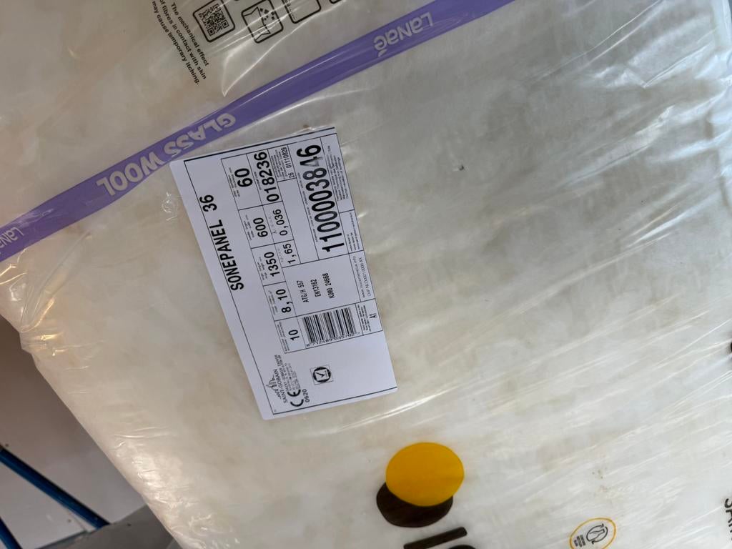 Isolatie, Doe-het-zelf en Verbouw, Isolatie en Afdichting, Overige materialen, Zo goed als nieuw, Minder dan 5 m², Ophalen