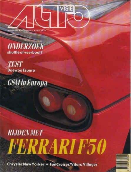 Autovisie 17 1995 : Ferrari F50 - Toyota FunCruiser - Suzuki, Ophalen of Verzenden, Gelezen, Algemeen