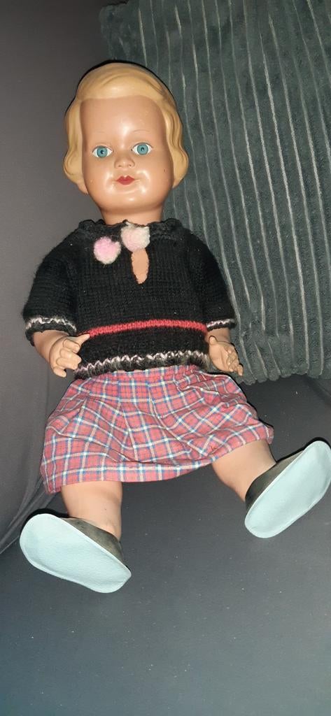 Vintage Schildkröt pop met logo - Duitse kwaliteit, Verzamelen, Poppen, Ophalen of Verzenden