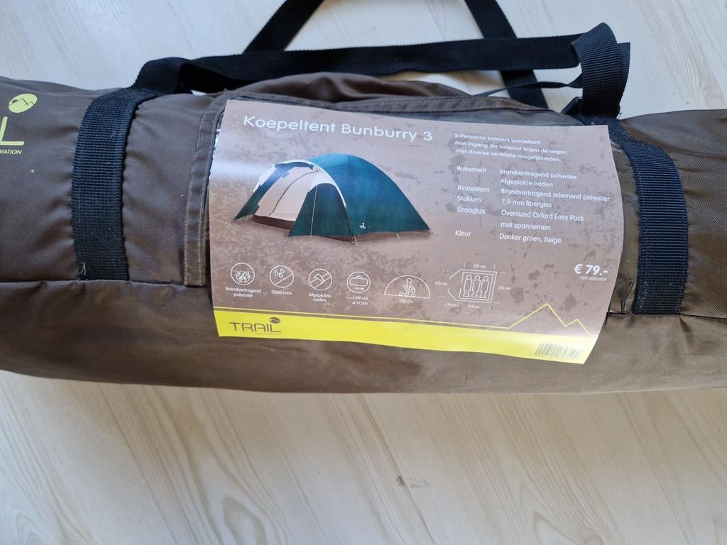 Trekkers Koepeltent 3 persoons, Caravans en Kamperen, Tenten, Ophalen of Verzenden, Nieuw