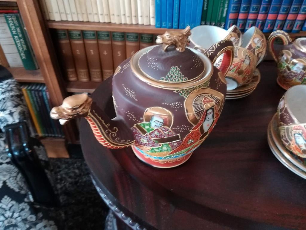 Japans satsuma eierschaal thee servies, Ophalen of Verzenden