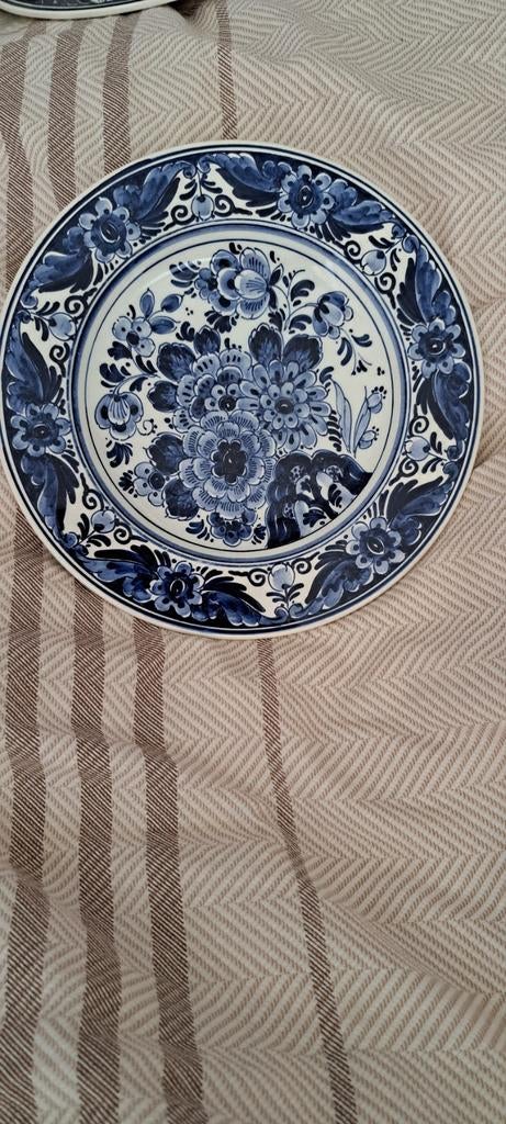 Delfts Blauw handgeschilderd wandbord, Antiek en Kunst, Antiek | Wandborden en Tegels, Ophalen of Verzenden