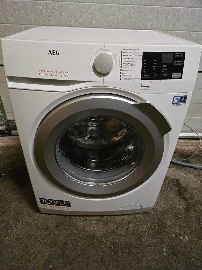 AEG wasmachine 8kg ProSense 1600 toeren, Witgoed en Apparatuur, Wasmachines, Ophalen