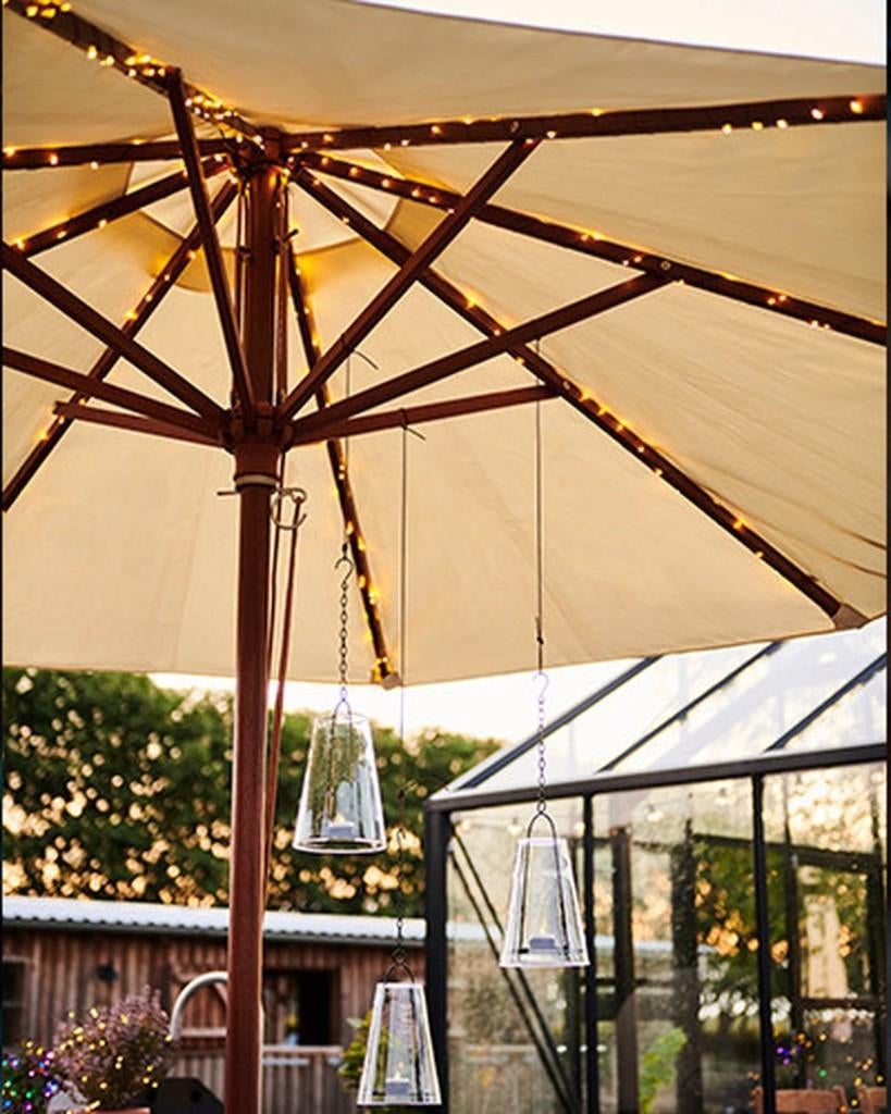 Sirius Knirke Solar Lichtslinger lichtsnoer Parasol buiten, Metaal of Aluminium, Nieuw, Ophalen of Verzenden, Led