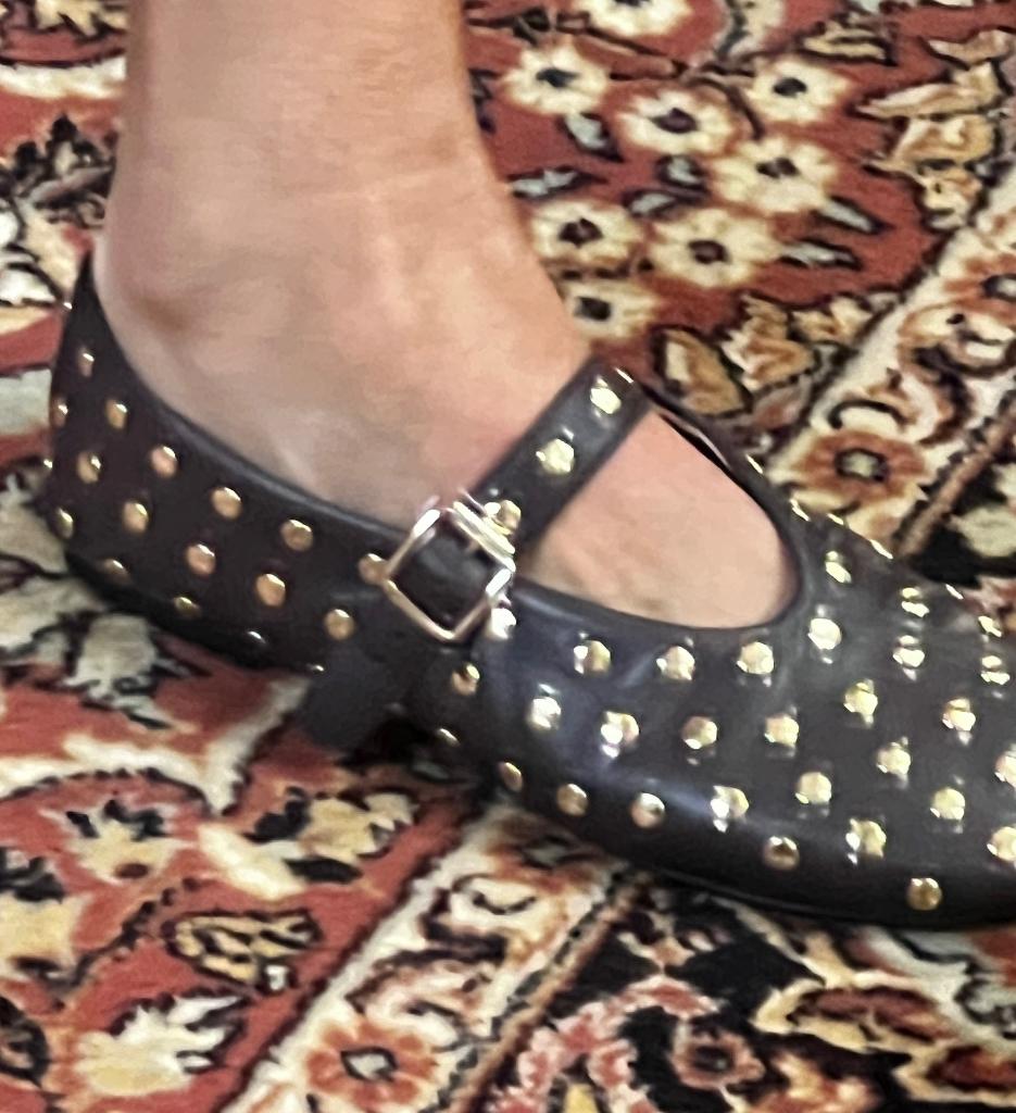 Sissy Boy echte leren bruine ballerina’s met studs maat 37, Bruin, Nieuw, Sissy-Boy, Ballerina's