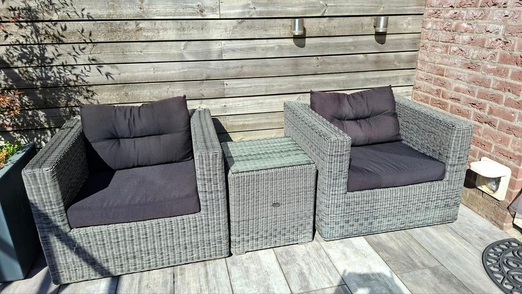 Tuin lounge set, Gebruikt, Loungeset, Wicker, Ophalen