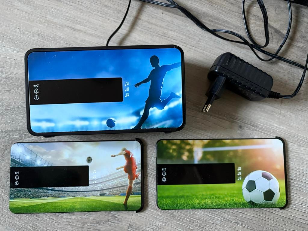 BigBen R16 Wekker - Voetbalthema, Ophalen of Verzenden, Gebruikt, Digitaal
