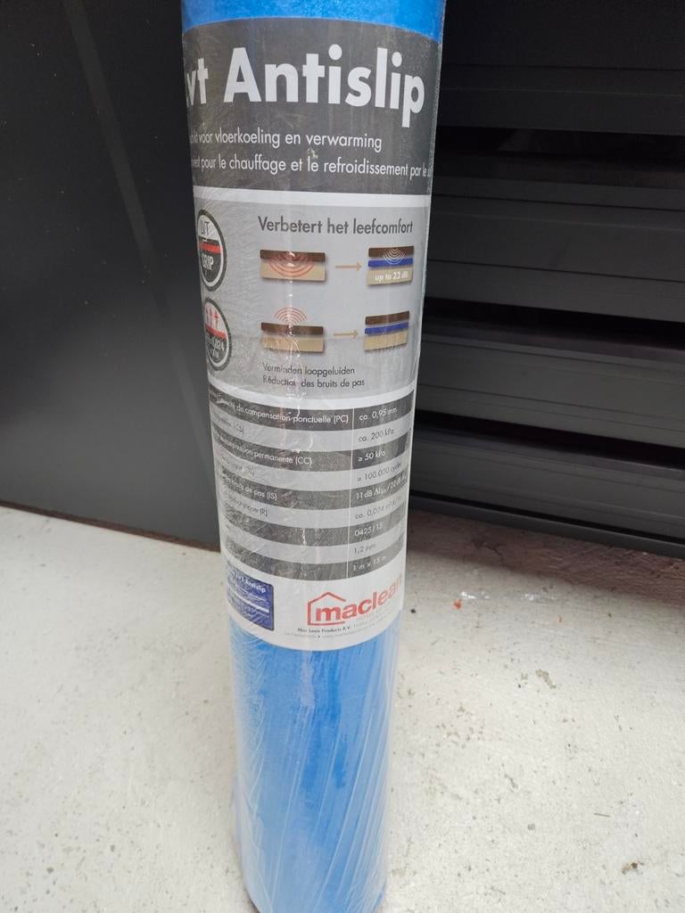 Lvt Antislip ondervloer voor vloerverwarming, Doe-het-zelf en Verbouw, Isolatie en Afdichting, Ophalen of Verzenden