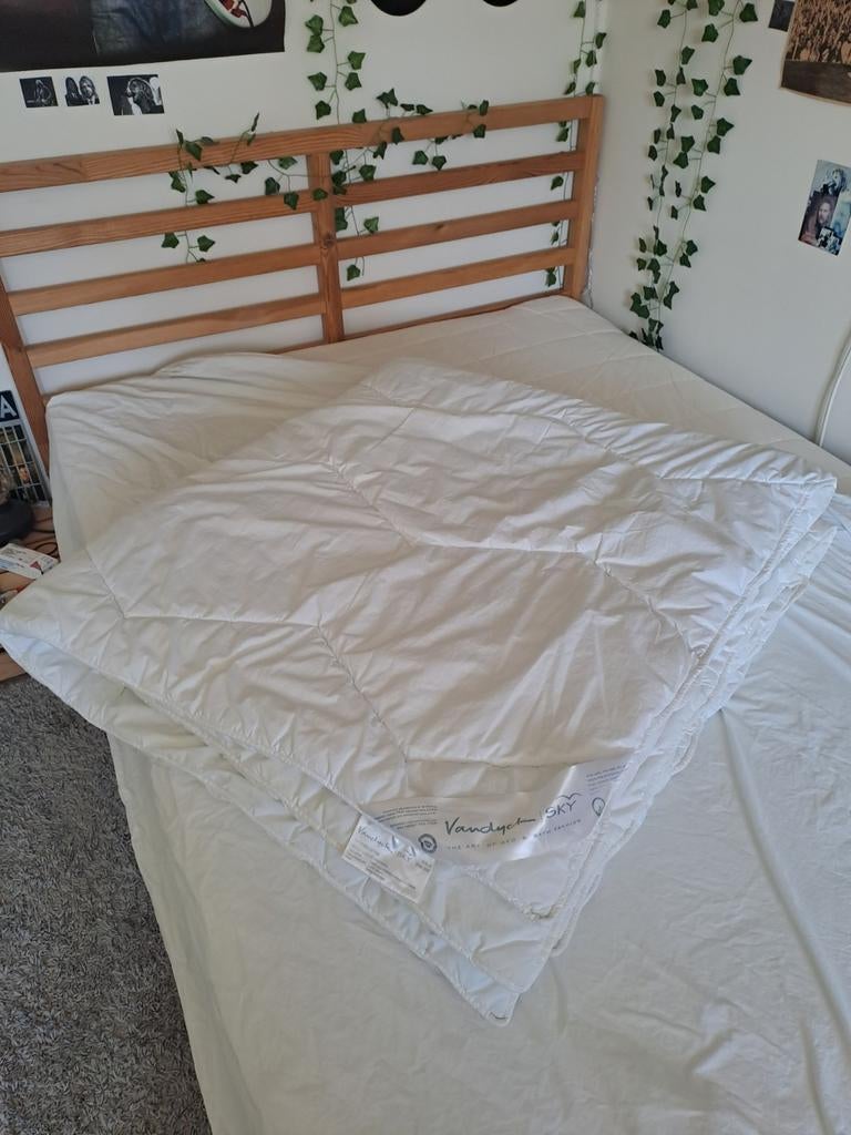 Heerlijk warm Van Dijck 2-persoons dekbed, Gebruikt, Wit, Tweepersoons, Ophalen of Verzenden