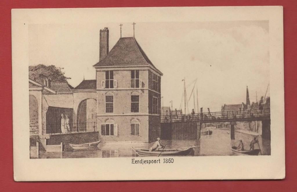 Haarlem - 'Eendjespoort 1860' - Tulp-kaart..! - begin 1900, Ophalen of Verzenden, Voor 1920, Ongelopen, Noord-Holland