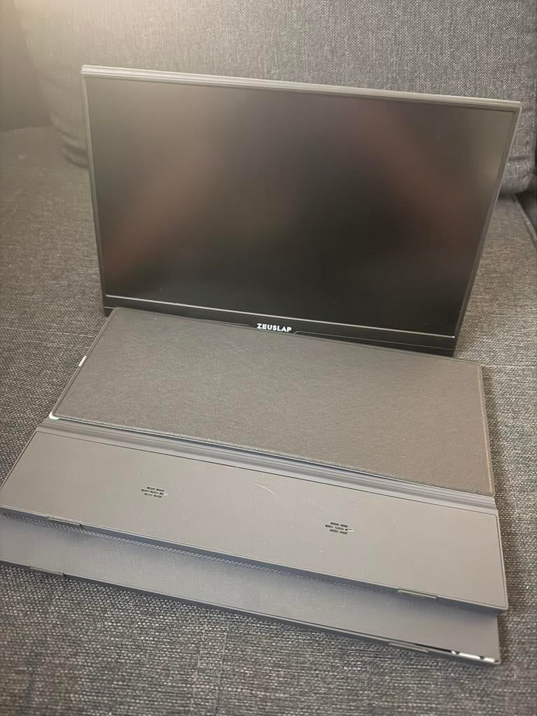 Externe portable monitor met klaphoes hd, Ophalen of Verzenden, Zo goed als nieuw, 15 inch