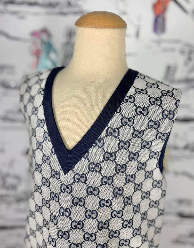 Gucci GG supreme jurk meisje maat 8 NIEUW (850 euro), Kinderen en Baby's, Meisje, Gucci EU, Zo goed als nieuw, Jurk of Rok