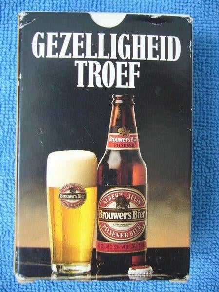 Brouwers Bier speelkaarten uit de jaren 70 nog nieuw, Verzamelen, Speelkaarten, Jokers en Kwartetten, Ophalen of Verzenden, Nieuw