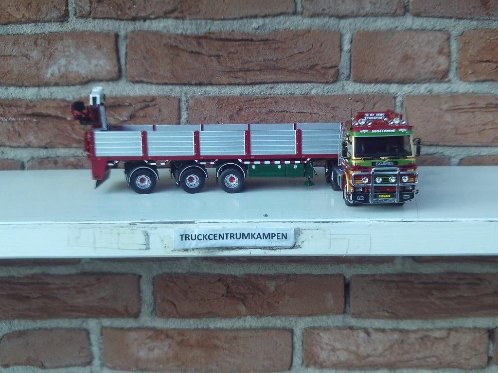 Tekno  Scania  143 - 450  van  De  Heus., Hobby en Vrije tijd, Ophalen of Verzenden, Nieuw, Bus of Vrachtwagen, Tekno