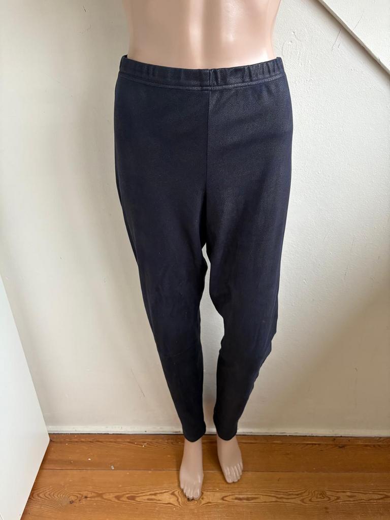 LaDress broek legging maat XL 42/44 donkerblauw leren look, Kleding | Dames, Blauw, Maat 42/44 (L), Ophalen of Verzenden, Zo goed als nieuw