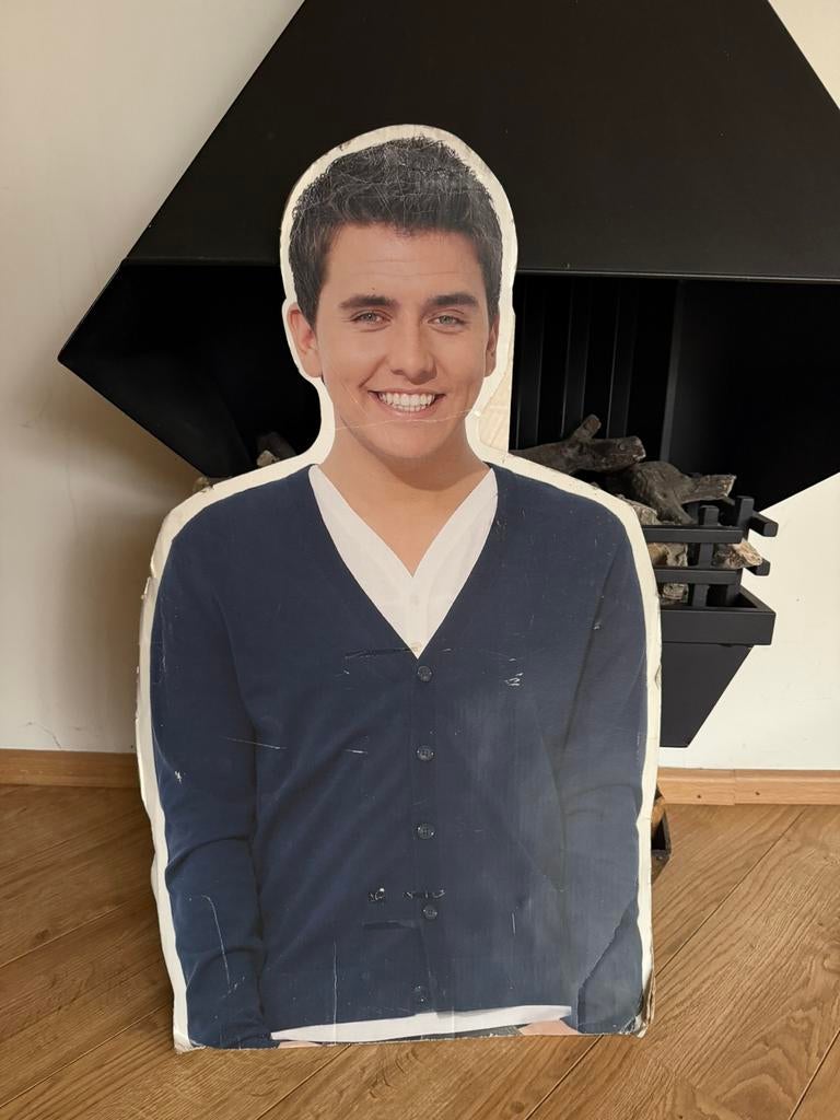 Kartonnen pop bovenlijf Jan Smit, Ophalen of Verzenden, A1 t/m A3, Film en Tv