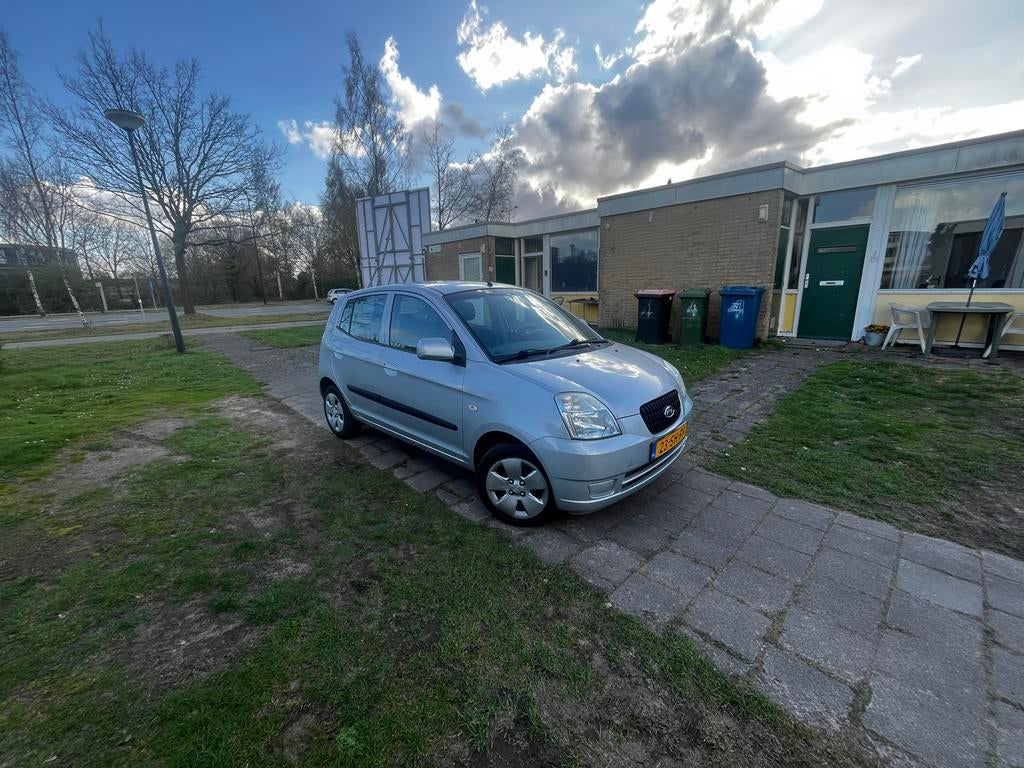 Kia Picanto 1.0 2006 Grijs, Auto's, Voorwielaandrijving, 836 kg, 4 cilinders, 400 kg