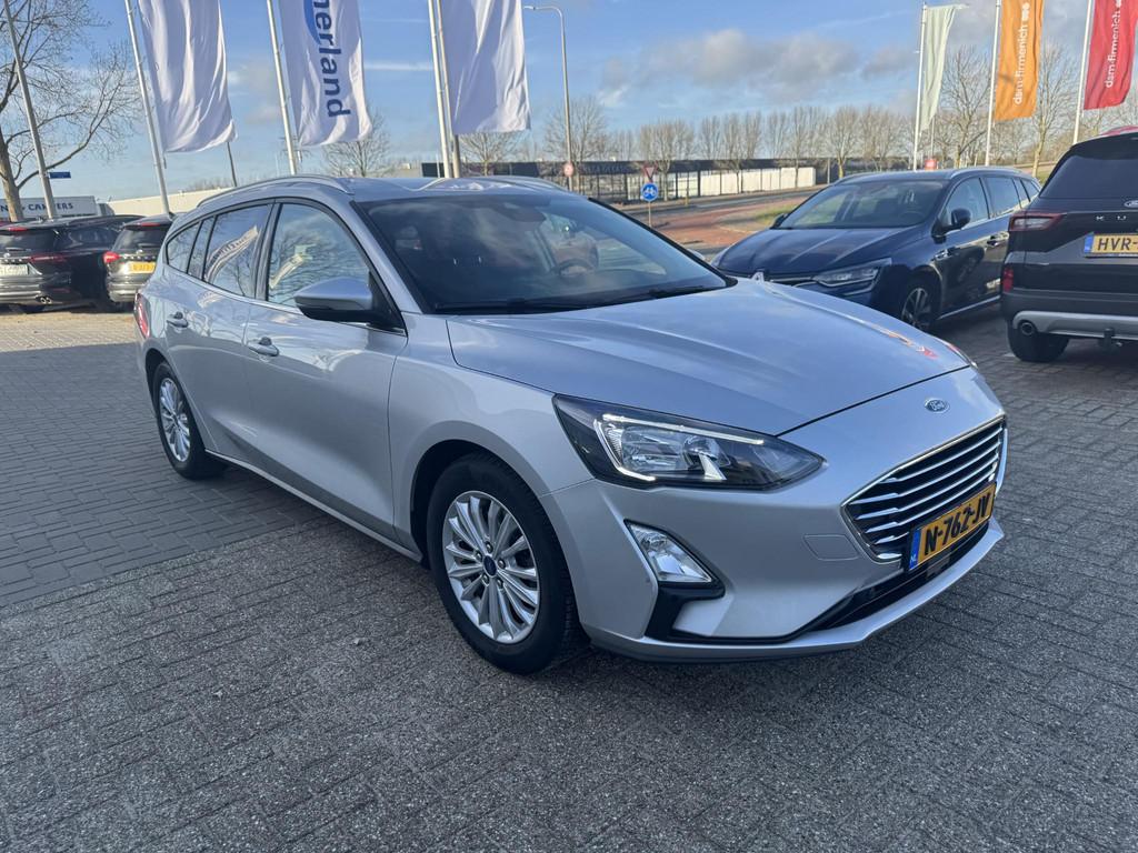 Ford Focus Wagon 1.0 EcoBoost Hybrid Titanium X Business 155, Stof, Gebruikt, Origineel Nederlands, 19 km/l