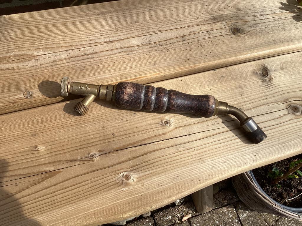 Antieke Hasmi gasbrander 27 cm voor, € 10, Ophalen of Verzenden