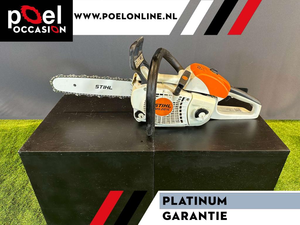 STIHL MS 201 C kettingzaag met garantie, Niet ingevuld, Niet ingevuld, Ophalen of Verzenden, Zo goed als nieuw