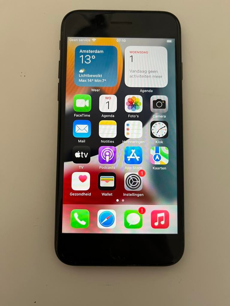 iPhone 7 128GB, Zwart, Ophalen of Verzenden, Zonder simlock, IPhone 7