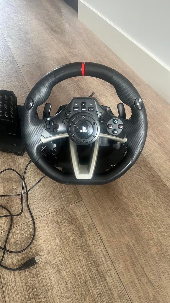 Playstation stuur met pedalen en houder, Spelcomputers en Games, Spelcomputers | Sony PlayStation Consoles | Accessoires, Ophalen of Verzenden