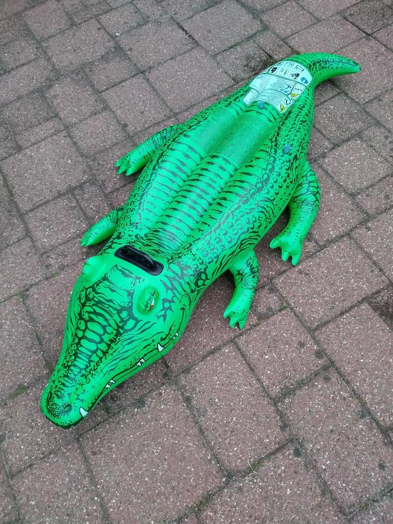 Opblaasbare krokodil, Ophalen of Verzenden, Zo goed als nieuw