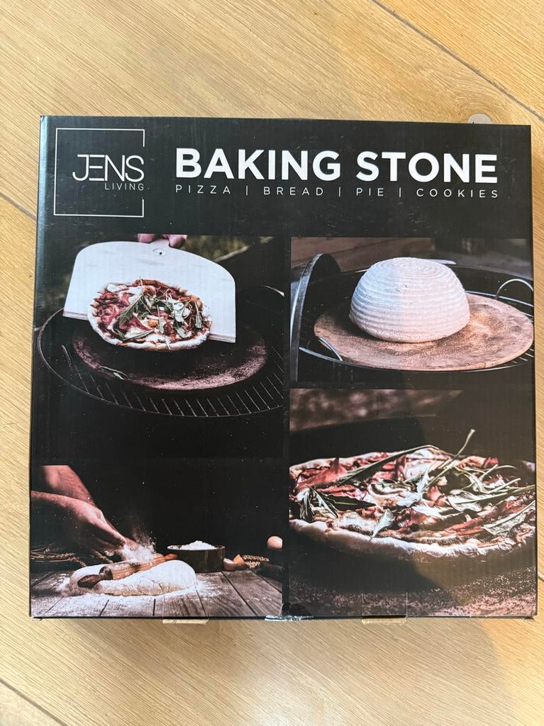 Jens Living Baking Stone met pizzaschep - Nieuw, Tuin en Terras, Pizzaovens, Ophalen of Verzenden, Nieuw