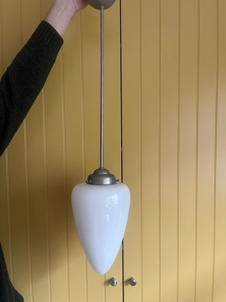 Mooie jaren 30 lamp in Gispen stijl, Ophalen, Zo goed als nieuw, Minder dan 50 cm