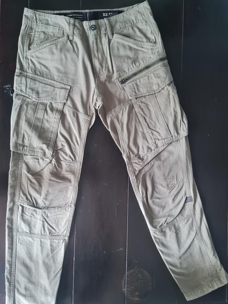 ZGAN G STAR RAW ROVIC ZIP 3D REGULAR TAPERED BATTLEPANT32/32, Maat 48/50 (M), Beige, G-STAR, Ophalen of Verzenden