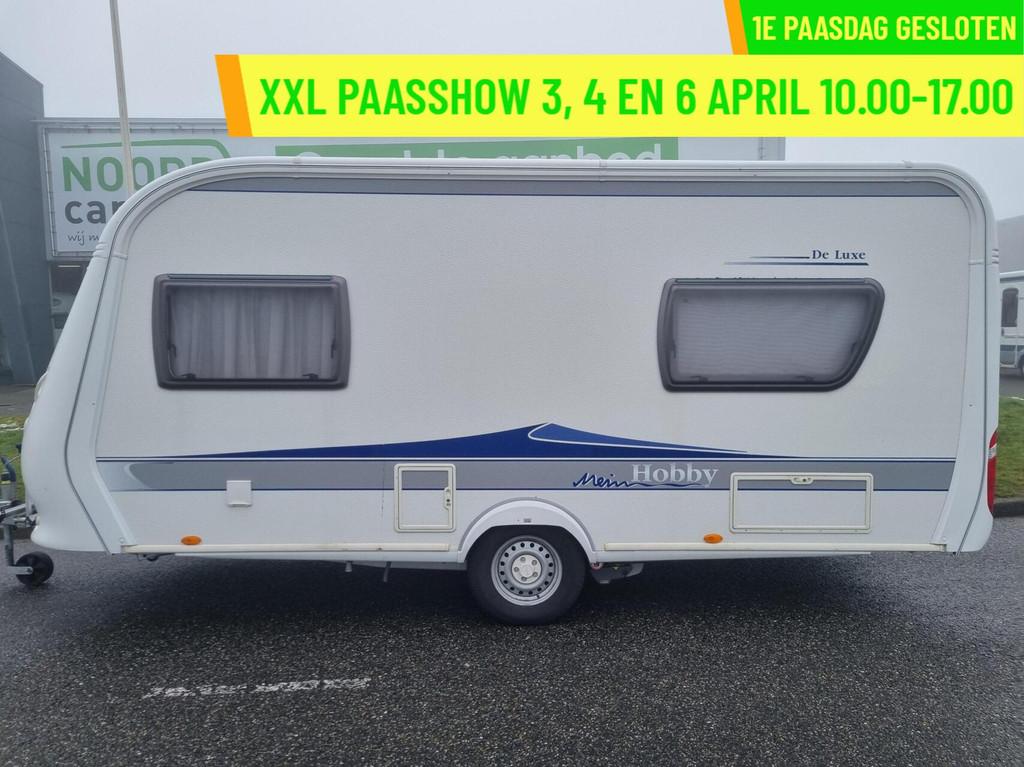 HOBBY DE LUXE 460 LU MOVER + ENKELE BEDDEN + VOORTENT + CASS, Caravans en Kamperen, Mover, Rondzit, Hobby, Bedrijf